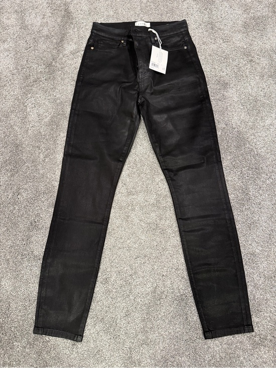 Frame Denim Denim - Women’s FRAME ALIX  Black coated Jeans - Slim High-Rise size 27 and size 28